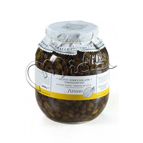 Olives TAGGIASCA Snocc. Huile Extra Vierge g 2800 Pot